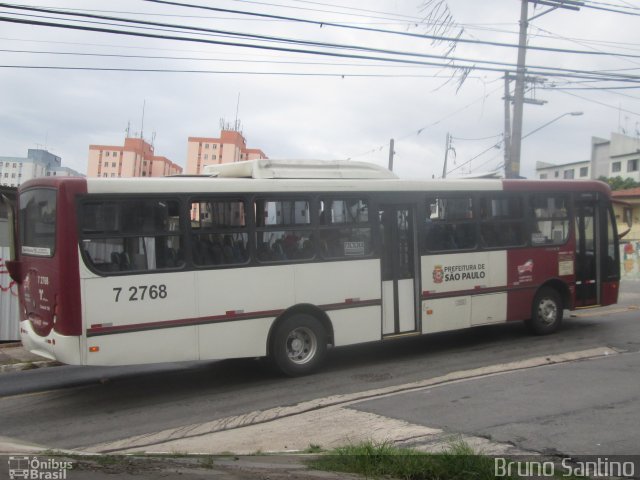 Viação Campo Belo 7 2768 na cidade de São Paulo, São Paulo, Brasil, por Bruno Santino. ID da foto: 3096473.