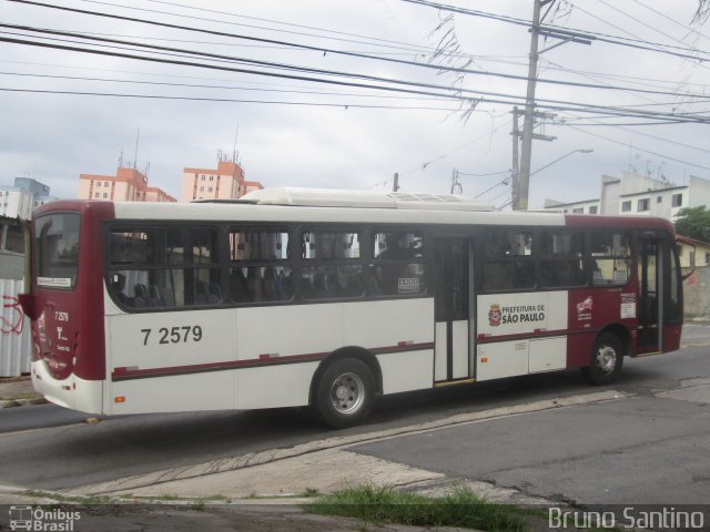 Viação Campo Belo 7 2579 na cidade de São Paulo, São Paulo, Brasil, por Bruno Santino. ID da foto: 3096468.