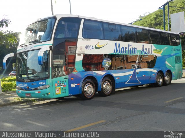 Marlim Azul Turismo 4004 na cidade de Poços de Caldas, Minas Gerais, Brasil, por Alexandre  Magnus. Número da foto: #3096995.
