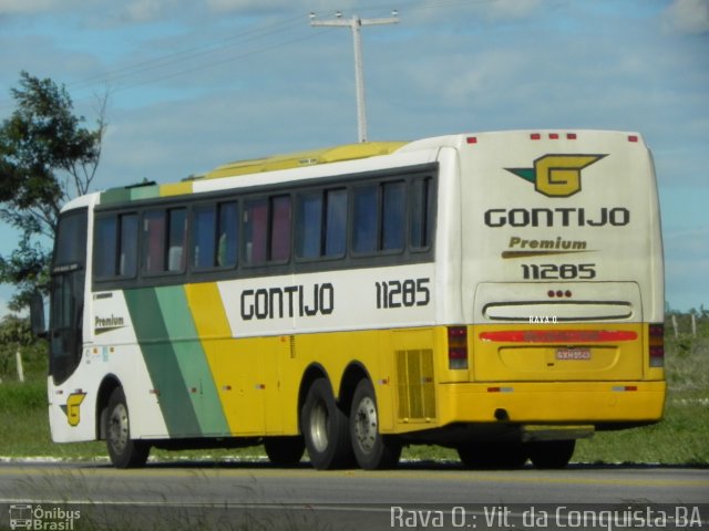 Empresa Gontijo de Transportes 11285 na cidade de Vitória da Conquista, Bahia, Brasil, por Rava Ogawa. ID da foto: 3097280.