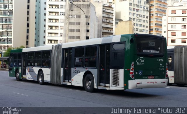 Via Sul Transportes Urbanos 5 2504 na cidade de São Paulo, São Paulo, Brasil, por Johnny Ferreira. Número da foto: #3097208.