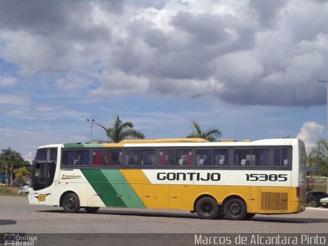 Empresa Gontijo de Transportes 15385 na cidade de Perdões, Minas Gerais, Brasil, por Marcos de Alcantara Pinto. ID da foto: 3097745.