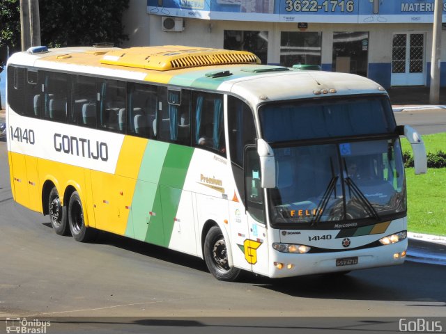 Empresa Gontijo de Transportes 14140 na cidade de Rio Verde, Goiás, Brasil, por Paulo Roberto Sales do Nascimento. Número da foto: #3028305.