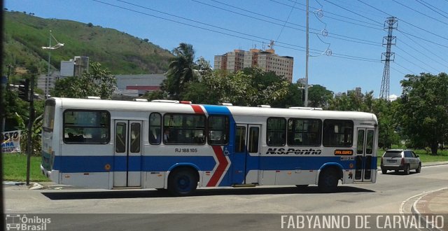 Viação Nossa Senhora da Penha RJ 188.105 na cidade de Nova Iguaçu, Rio de Janeiro, Brasil, por Fabiano Magalhaes. Número da foto: #3028496.