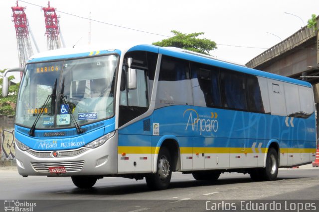 Viação Nossa Senhora do Amparo RJ 186.071 na cidade de Rio de Janeiro, Rio de Janeiro, Brasil, por Carlos Eduardo Lopes. Número da foto: #3027525.