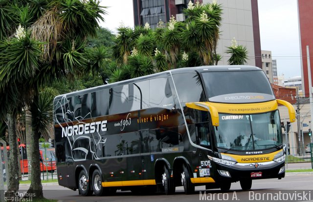 Expresso Nordeste 5105 na cidade de Curitiba, Paraná, Brasil, por Marco A.   Bornatoviski. Número da foto: #3028761.