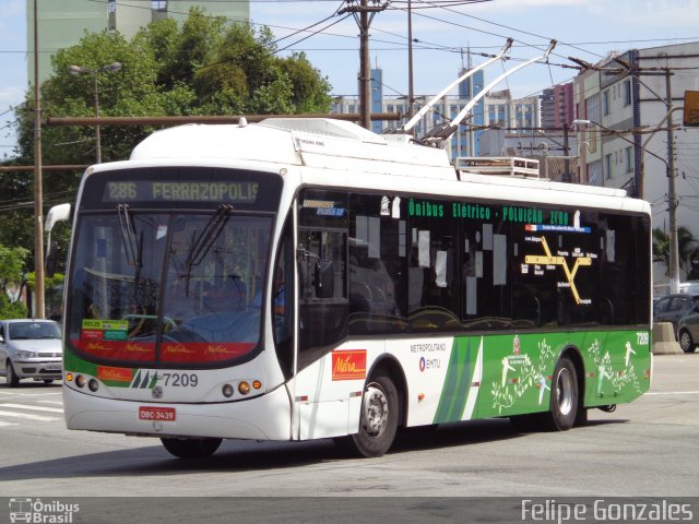 Metra - Sistema Metropolitano de Transporte 7209 na cidade de São Bernardo do Campo, São Paulo, Brasil, por Felipe Gonzales. ID da foto: 3028981.