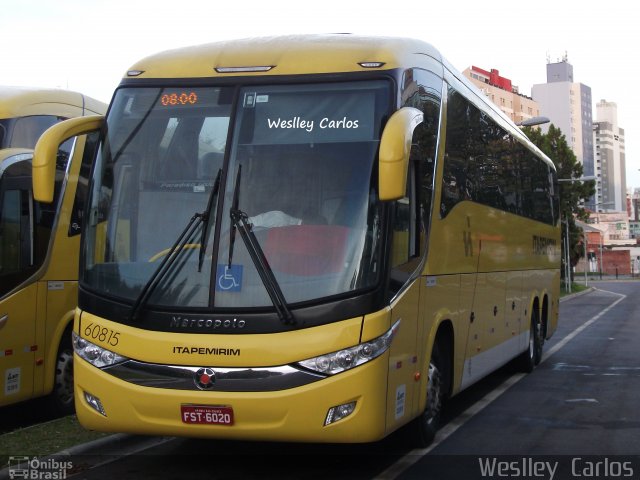 Viação Itapemirim 60815 na cidade de Curitiba, Paraná, Brasil, por Weslley  carlos agapito. Número da foto: #3100454.