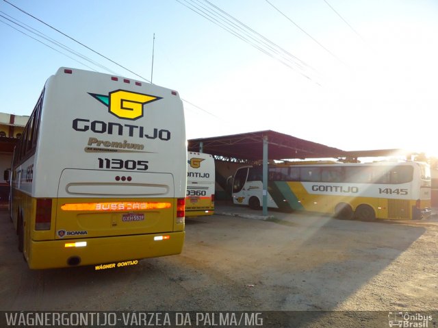 Empresa Gontijo de Transportes 11305 na cidade de Várzea da Palma, Minas Gerais, Brasil, por Wagner Gontijo Várzea da Palma-mg. Número da foto: #3100491.