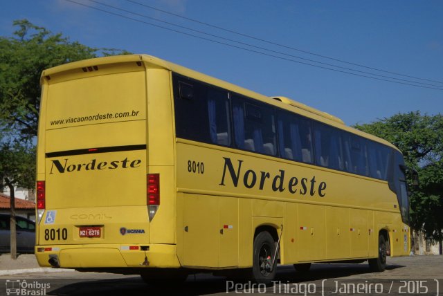 Viação Nordeste 8010 na cidade de Natal, Rio Grande do Norte, Brasil, por Pedro Thiago Costa. ID da foto: 3098909.