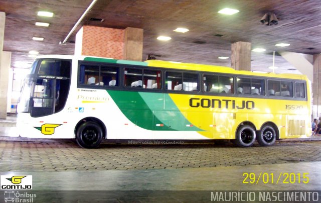 Empresa Gontijo de Transportes 15520 na cidade de Belo Horizonte, Minas Gerais, Brasil, por Maurício Nascimento. ID da foto: 3100573.