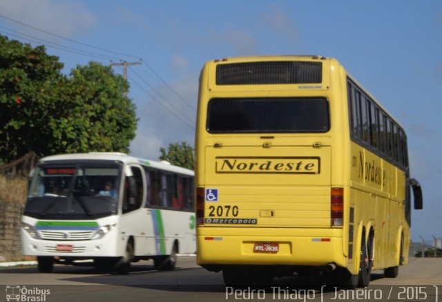 Viação Nordeste 2070 na cidade de Natal, Rio Grande do Norte, Brasil, por Pedro Thiago Costa. Número da foto: #3098902.