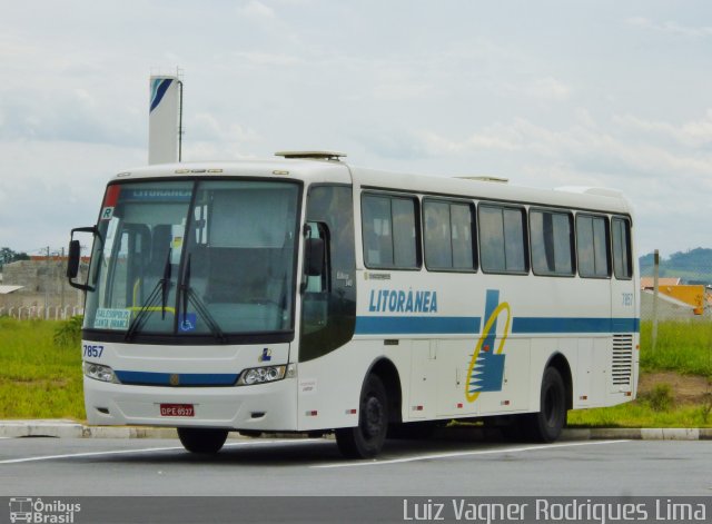 Litorânea Transportes Coletivos 7857 na cidade de São José dos Campos, São Paulo, Brasil, por Luiz Vagner Rodrigues Lima. ID da foto: 3101335.