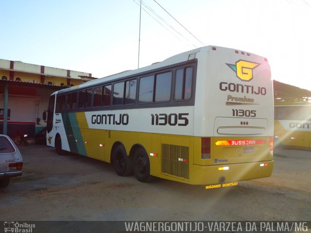 Empresa Gontijo de Transportes 11305 na cidade de Várzea da Palma, Minas Gerais, Brasil, por Wagner Gontijo Várzea da Palma-mg. Número da foto: #3100495.