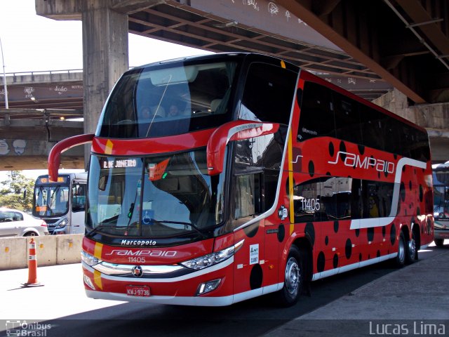 Viação Sampaio 11405 na cidade de Rio de Janeiro, Rio de Janeiro, Brasil, por Lucas Lima. Número da foto: #3100257.