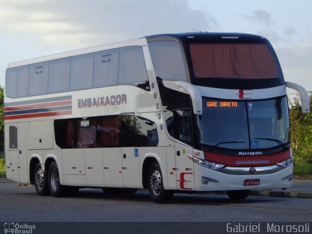 Expresso Embaixador 431 na cidade de Pelotas, Rio Grande do Sul, Brasil, por Gabriel  Morosoli. Número da foto: #3098892.