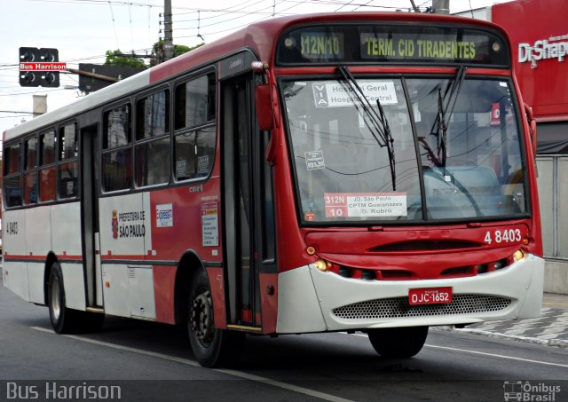 Express Transportes Urbanos Ltda 4 8403 na cidade de São Paulo, São Paulo, Brasil, por Savio Harrison. Número da foto: #3101912.