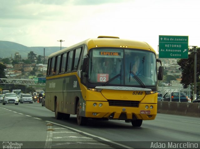 Viação Santa Edwiges 5240 na cidade de Belo Horizonte, Minas Gerais, Brasil, por Adão Raimundo Marcelino. ID da foto: 3103262.