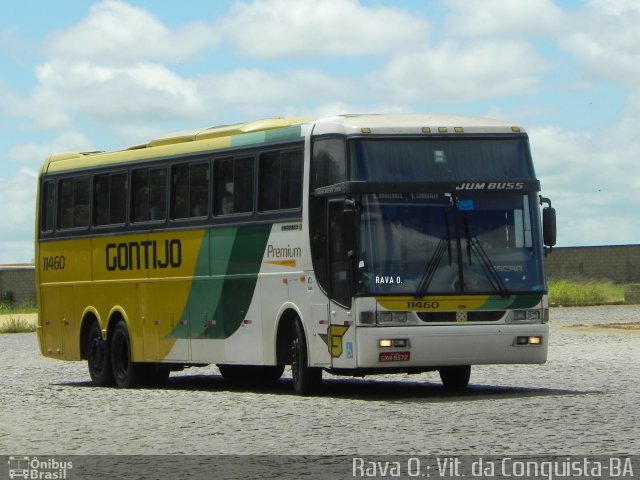 Empresa Gontijo de Transportes 11460 na cidade de Vitória da Conquista, Bahia, Brasil, por Rava Ogawa. ID da foto: 3102608.