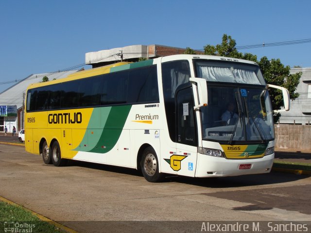 Empresa Gontijo de Transportes 11565 na cidade de Cascavel, Paraná, Brasil, por Alexandre M.  Sanches. ID da foto: 3102286.