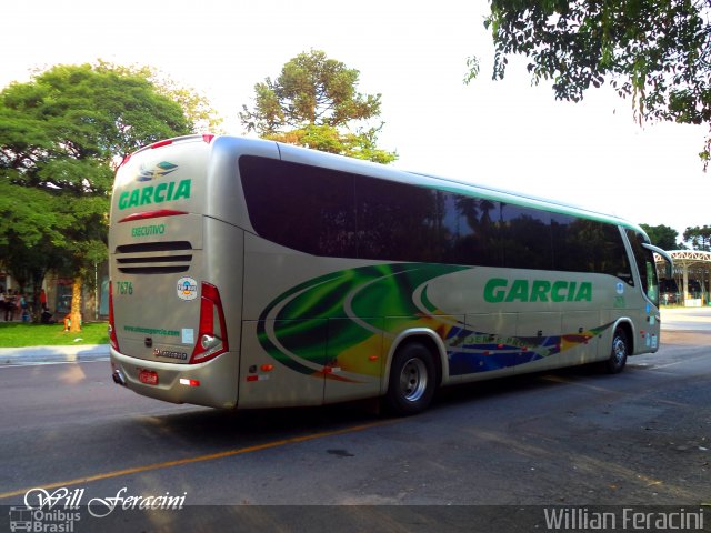 Viação Garcia 7676 na cidade de Curitiba, Paraná, Brasil, por Willian Feracini. ID da foto: 3101859.