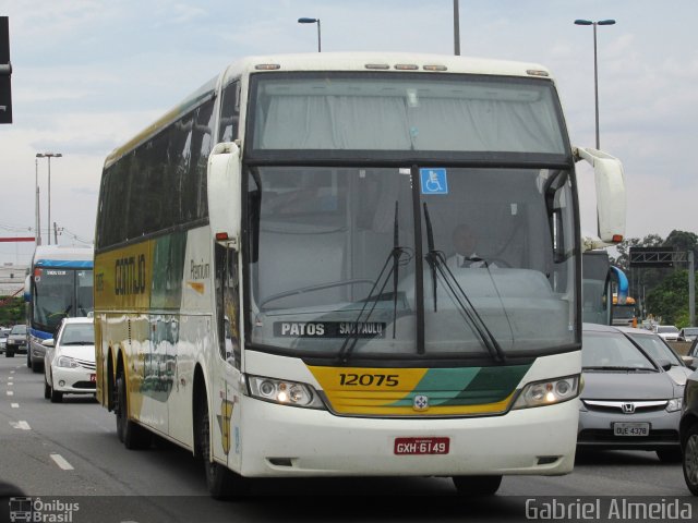 Empresa Gontijo de Transportes 12075 na cidade de São Paulo, São Paulo, Brasil, por Gabriel Almeida. ID da foto: 3101710.