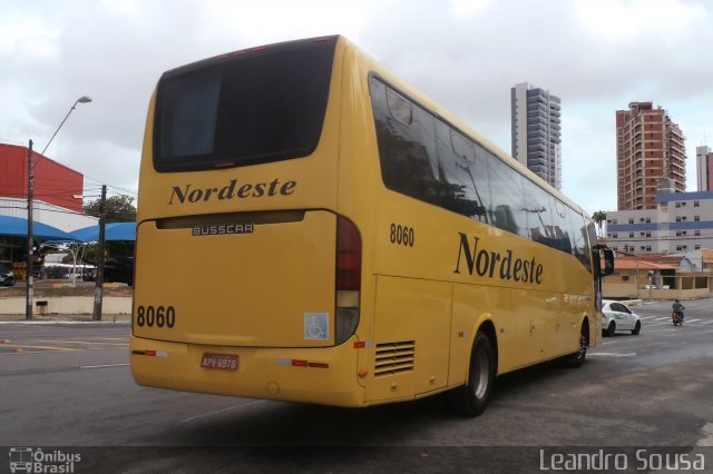 Viação Nordeste 8060 na cidade de Fortaleza, Ceará, Brasil, por [Leandro Sousa]. ID da foto: 3031577.