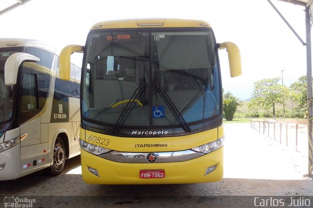 Viação Itapemirim 60823 na cidade de Casimiro de Abreu, Rio de Janeiro, Brasil, por Carlos Julio. ID da foto: 3030865.