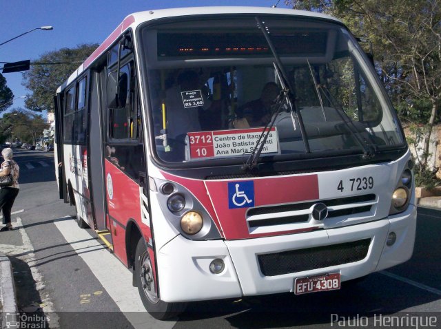 Transcooper > Norte Buss 4 7239 na cidade de São Paulo, São Paulo, Brasil, por Paulo Henrique. ID da foto: 3029744.