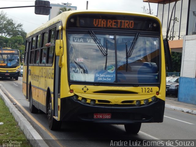 Viação Sul Fluminense 1124 na cidade de Volta Redonda, Rio de Janeiro, Brasil, por André Luiz Gomes de Souza. Número da foto: #3030718.