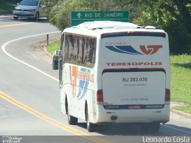 Viação Teresópolis RJ 203.030 na cidade de Teresópolis, Rio de Janeiro, Brasil, por Leonardo Costa. Número da foto: #3031457.