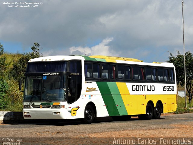 Empresa Gontijo de Transportes 15550 na cidade de João Monlevade, Minas Gerais, Brasil, por Antonio Carlos Fernandes. ID da foto: 3033050.