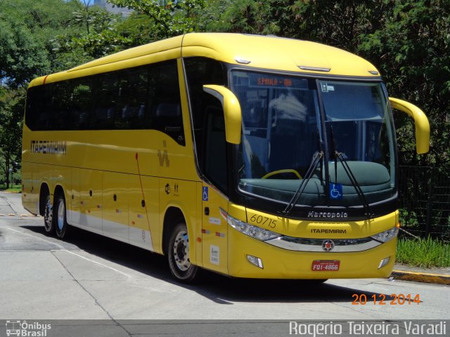 Viação Itapemirim 60715 na cidade de São Paulo, São Paulo, Brasil, por Rogério Teixeira Varadi. ID da foto: 3033252.