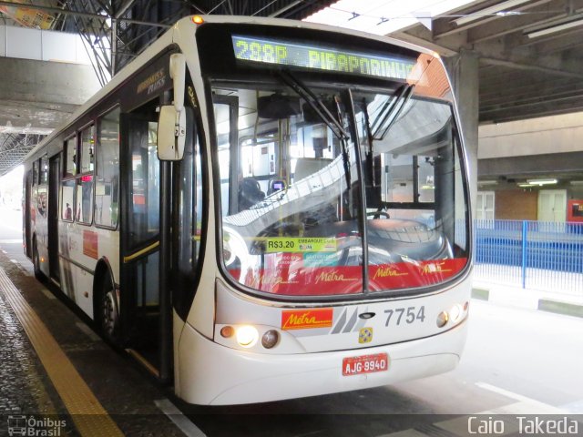 Metra - Sistema Metropolitano de Transporte 7754 na cidade de São Bernardo do Campo, São Paulo, Brasil, por Caio  Takeda. ID da foto: 3032335.