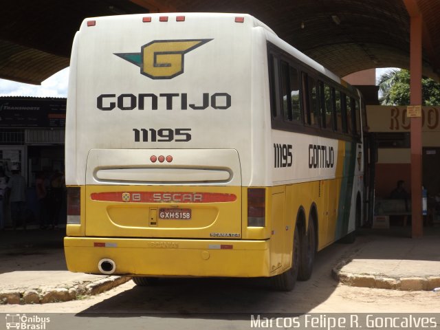 Empresa Gontijo de Transportes 11195 na cidade de São Francisco, Minas Gerais, Brasil, por Marcos Felipe R. Goncalves. Número da foto: #3034385.