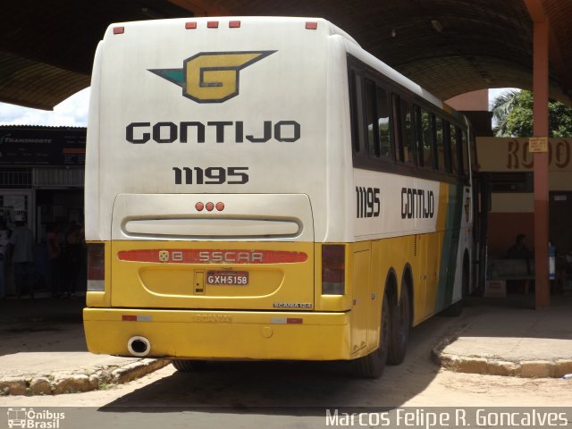 Empresa Gontijo de Transportes 11195 na cidade de São Francisco, Minas Gerais, Brasil, por Marcos Felipe R. Goncalves. ID da foto: 3034385.