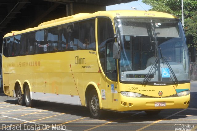 Viação Itapemirim 8659 na cidade de Rio de Janeiro, Rio de Janeiro, Brasil, por Rafael Costa de Melo. Número da foto: #3034880.