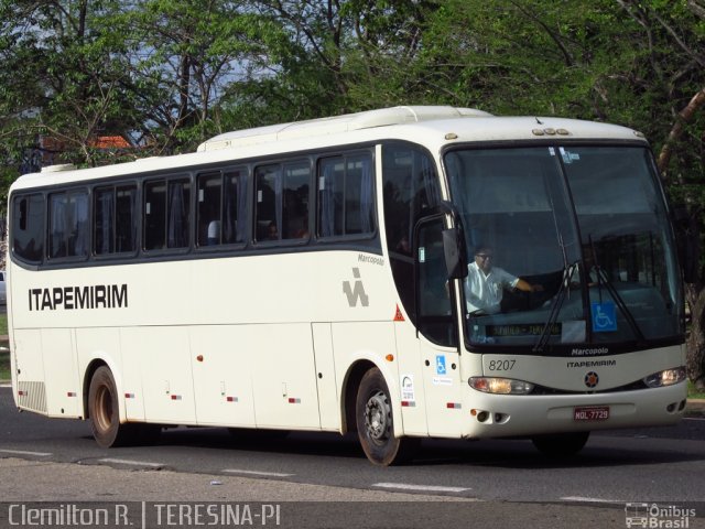 Viação Itapemirim 8207 na cidade de Teresina, Piauí, Brasil, por Clemilton Rodrigues . Número da foto: #3033409.