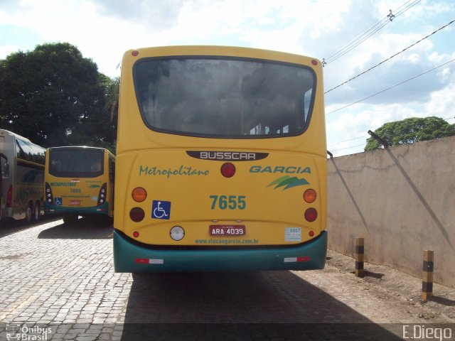 Viação Garcia 7655 na cidade de Maringá, Paraná, Brasil, por Diego Lopes. Número da foto: #3032753.