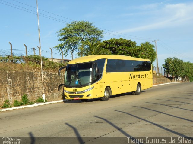 Viação Nordeste 1420 na cidade de Natal, Rio Grande do Norte, Brasil, por Tiago Gomes da Silva. Número da foto: #3034749.