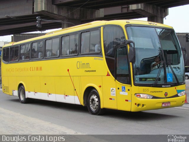 Viação Itapemirim 8515 na cidade de Rio de Janeiro, Rio de Janeiro, Brasil, por Douglas Costa Lopes. ID da foto: 3035667.