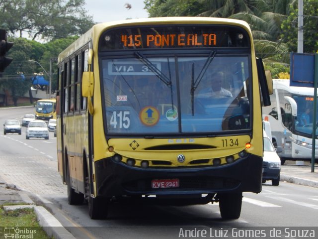Viação Sul Fluminense 1134 na cidade de Volta Redonda, Rio de Janeiro, Brasil, por André Luiz Gomes de Souza. Número da foto: #3037952.