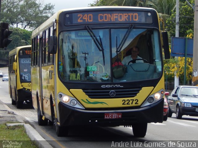 Viação Elite 2272 na cidade de Volta Redonda, Rio de Janeiro, Brasil, por André Luiz Gomes de Souza. Número da foto: #3037935.