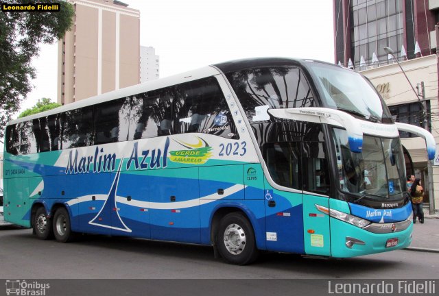 Marlim Azul Turismo 2023 na cidade de Curitiba, Paraná, Brasil, por Leonardo Fidelli. Número da foto: #3037037.