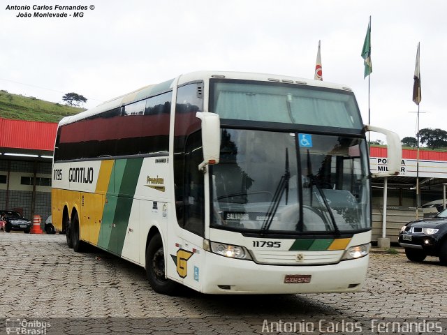 Empresa Gontijo de Transportes 11795 na cidade de João Monlevade, Minas Gerais, Brasil, por Antonio Carlos Fernandes. ID da foto: 3036234.