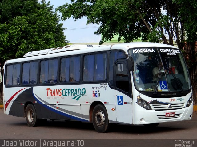 Transcerrado Transporte e Turismo 6686 na cidade de Araguaína, Tocantins, Brasil, por João Victor. ID da foto: 3037581.