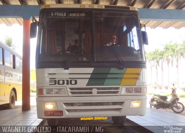 Empresa Gontijo de Transportes 3010 na cidade de Itacarambi, Minas Gerais, Brasil, por Wagner Gontijo Várzea da Palma-mg. Número da foto: #3036344.