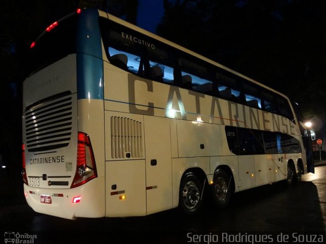 Auto Viação Catarinense 3503 na cidade de Curitiba, Paraná, Brasil, por Sergio Rodrigues de Souza. Número da foto: #3039912.