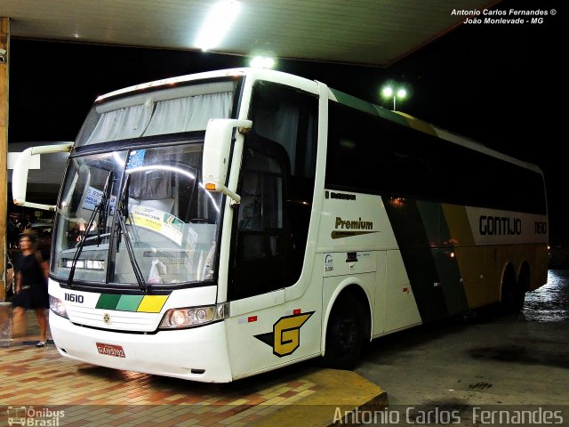 Empresa Gontijo de Transportes 11610 na cidade de João Monlevade, Minas Gerais, Brasil, por Antonio Carlos Fernandes. ID da foto: 3038783.