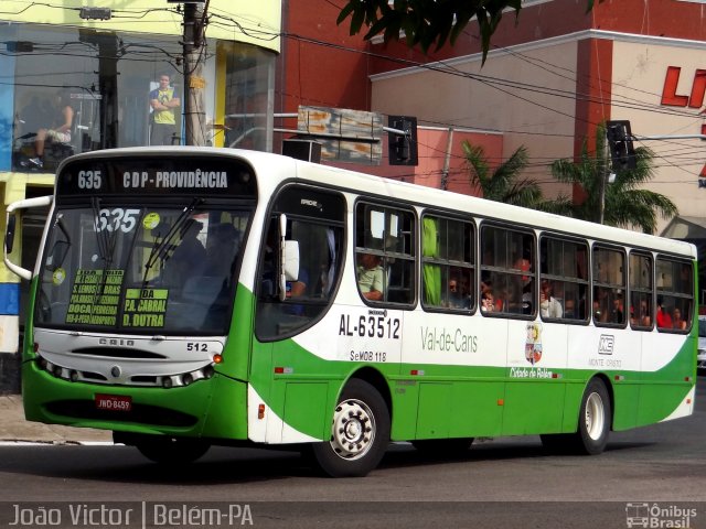 Auto Viação Monte Cristo AL-63512 na cidade de Belém, Pará, Brasil, por João Victor. ID da foto: 3039938.